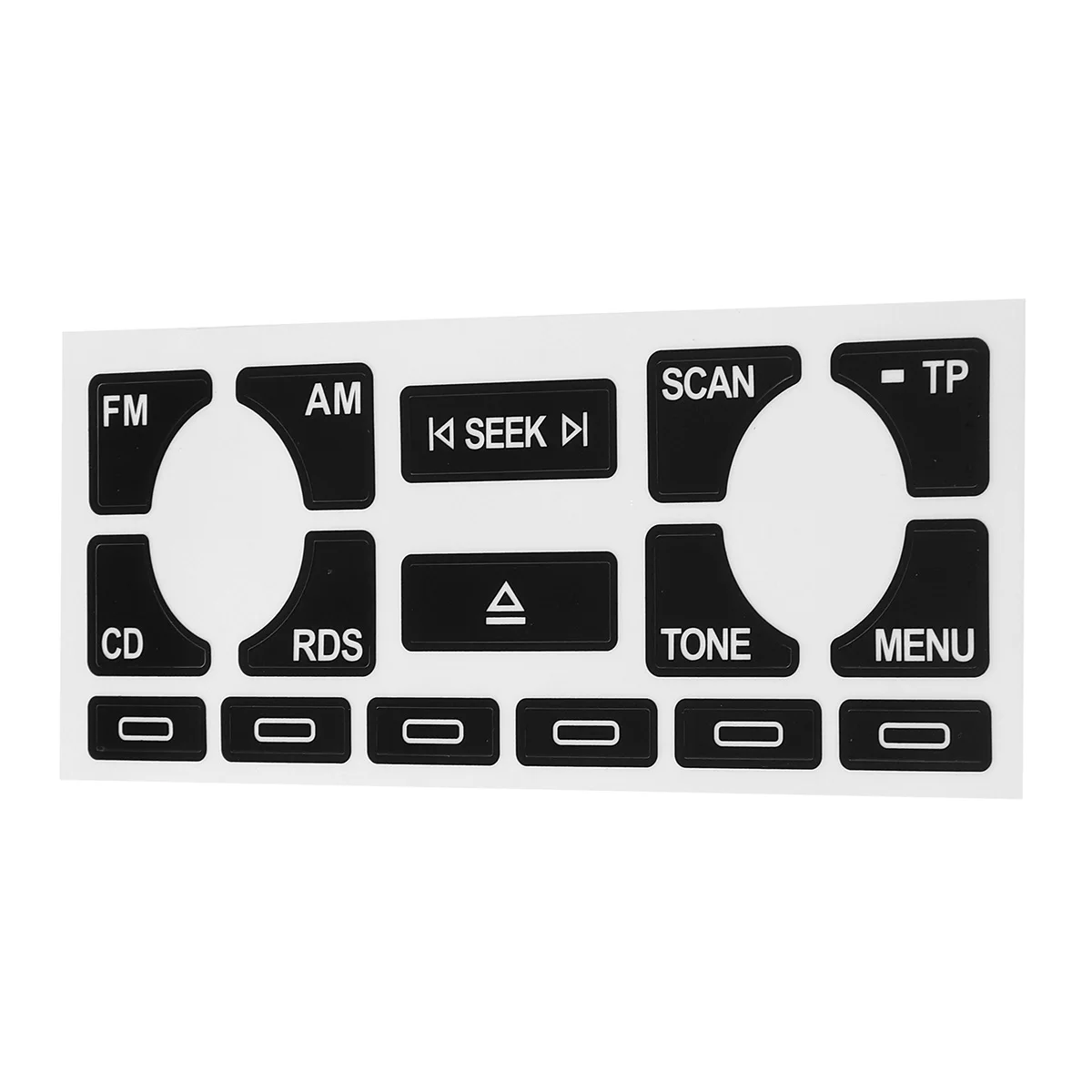 

TP 1x Car Audio Multimedia Radio Stereo Worn Peeling Button Repair Sticker Decals Stickers Decal For Audi A4 B6 B7 A6 A2 A3 8L/P