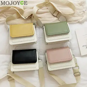

2019 Women Pu Leather Shoulder Bags Girls Brief Flap Women's Casual Messenger Bags Crossbody Bags