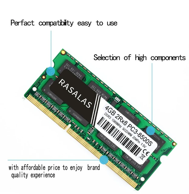 Crucial – Mémoire RAM ddr3 8 Go pour ordinateur portable, 1600MHZ, 1,35 V  CL11, PC3-12800 broches, SODIMM - AliExpress