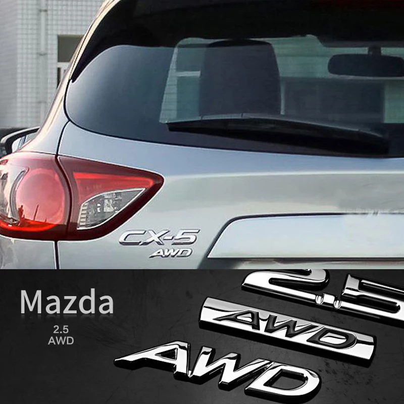 1 шт. 3D металлический AWD автомобильный боковой крыло задний багажник эмблема значок наклейки костюм для универсального автомобиля, украшение автомобиля стикер s