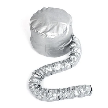

Easy use Hair perm hair dryer nursing dye hair modelling warm air drying treatment cap home safer than electric cap(silver)
