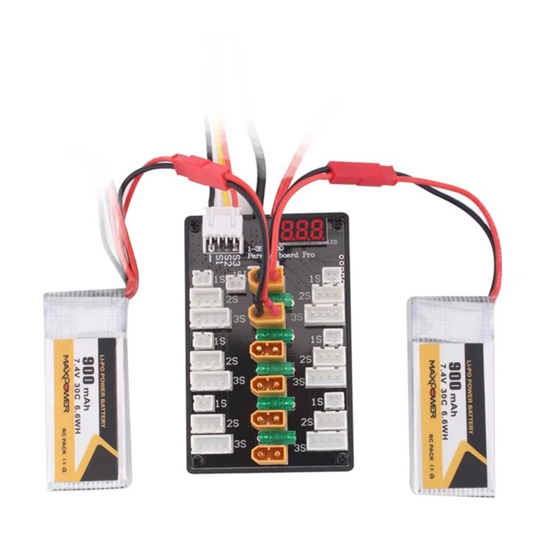 New XT30 PRO 1S-3S Plug Lipo Battery Parallel Charging Board for IMAX B6 Charger RC Car Drone Balance Charge Part