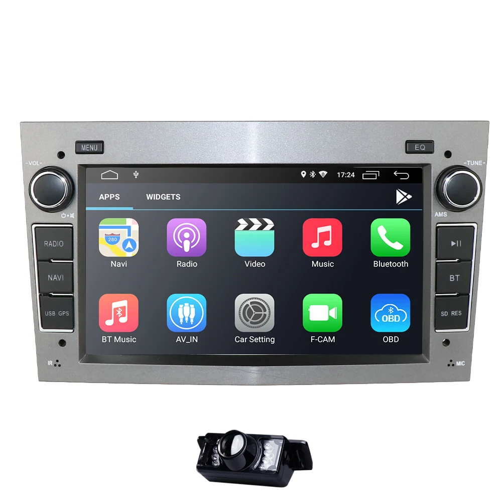 Ips DSP 2GB Android 9,0 2 DIN Автомобильный gps для opel Vauxhall Astra H G J Vectra Antara Zafira Corsa Vivaro Meriva Veda камера