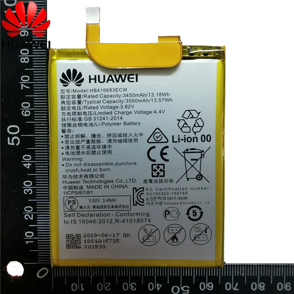 Лет HB416683ECW настоящий аккумулятор 3450 мАч для huawei Google Ascend Nexus 6P H1511 H1512 батарея+ Инструменты+ наклейки