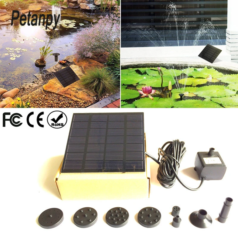 

Monocrystalline Silicon mini solar Water Pump Power Panel Kit Fountain Pool Garden Pond Submersible Watering