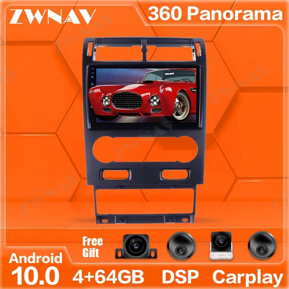 DSP carplay Android 10.0 screen Car Multimedia Player For Ford fusion mondeo 2004-2007 car GPS Navi Audio Radio stereo head unit