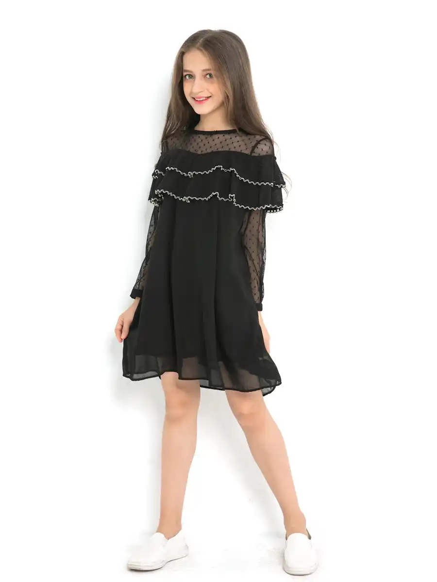 girls black dress age 12