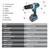 WOSAI 20V perceuse électrique sans brosse 20 couple 115NM tournevis sans fil 4.0Ah Li-ion batterie électrique tournevis perceuse ► Photo 3/6