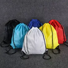 Спот пачка карман шнурок мешок цветной печати полиэстер шнурок мешок