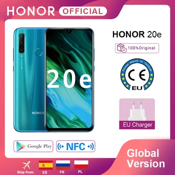 

Global Version Honor 20e 20 e Smartphone Kirin 710 Octa Core 6.21'' 4GB 64GB triple Camera Moblie Phone google Play Android