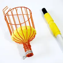 Stainless Steel Deep Fruit Picker Basket Basket Convenient Horticultural Gardening Orange Apple Peach Pick Tools