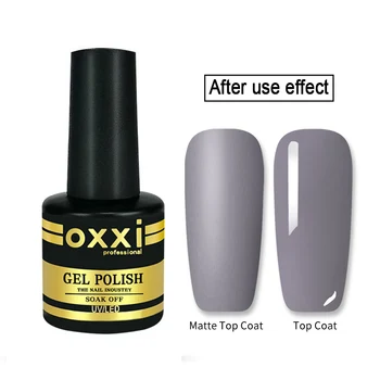 

OXXI Latest Matte Gel Nail Polish Base and Top Coat 15ml Nails Art Semi-permanent uv Led Varnish Hybrid Matt Gellak for Nails