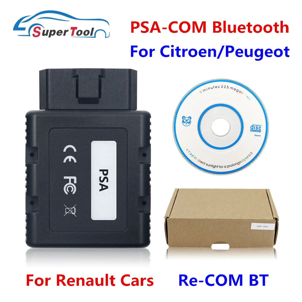 

OBD2 Diagnostic/Programming PSA-COM Bluetooth Interface For Citroen/Peugeot Replace of Lexia 3 PP2000 PSA COM For Renault-COM BT