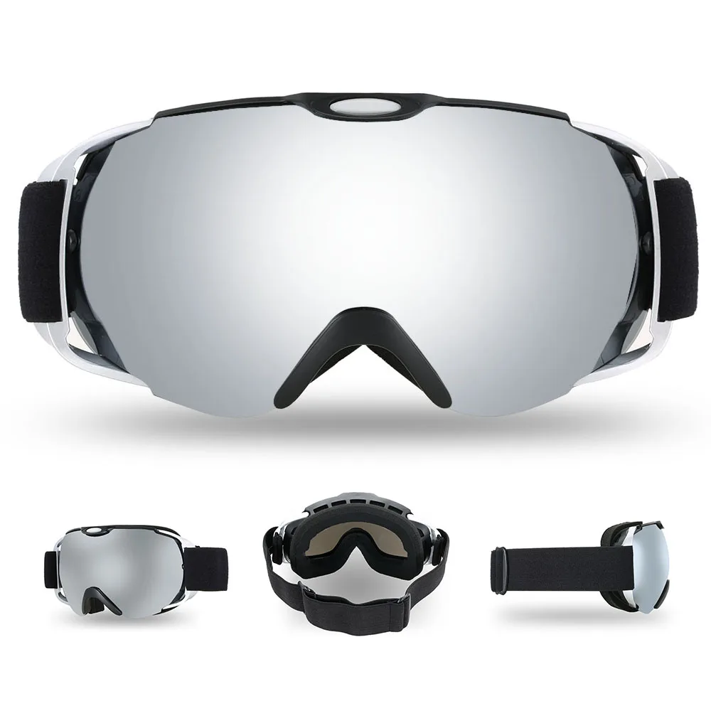 

Lixada Adult Ski Goggles Winter Snow Sports Snowboard Goggles Ventilated Anti-fog Spherical Dual Lens for Snowmobile