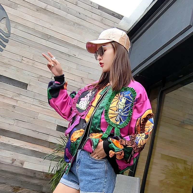 

SexeMara fashion The New Loose Wild Leisure Baseball uniform jacket free shipping