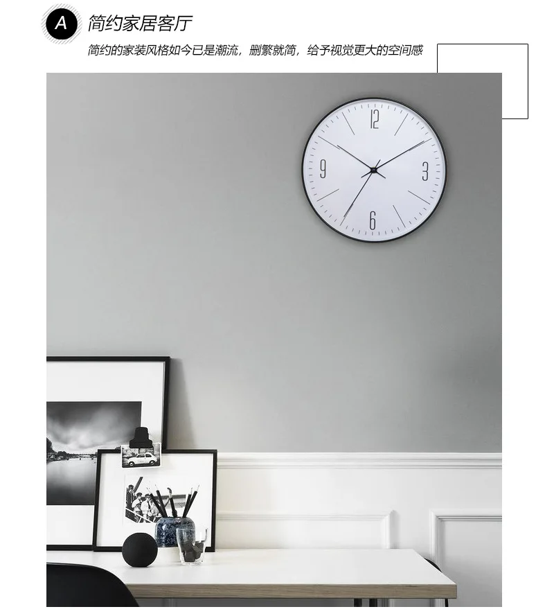 New Products Amazon a Generation of Fat Wall Clock Living Room Creative Simple Northern European-Style Decoration Clock Wall Clo