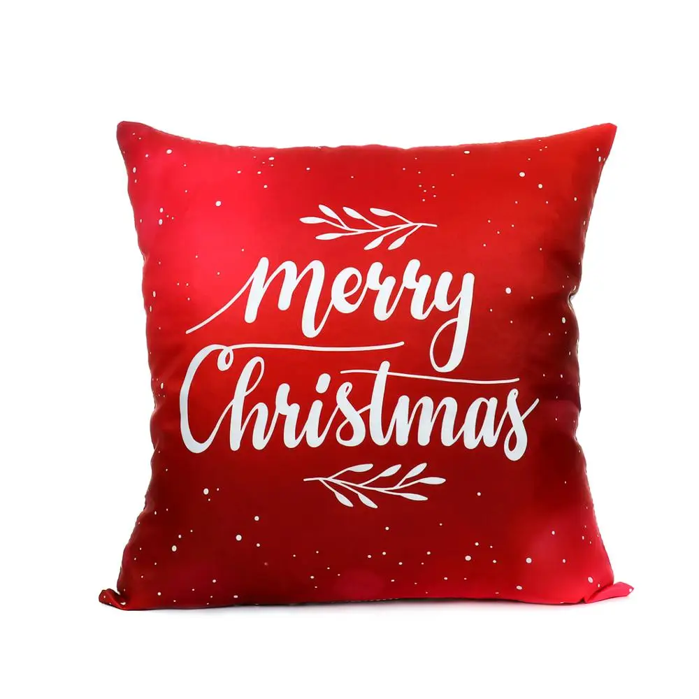 

New arrival coreless Pillowcase Creative Christmas Cotton and Hemp Pillow Auto Pillow Cushion