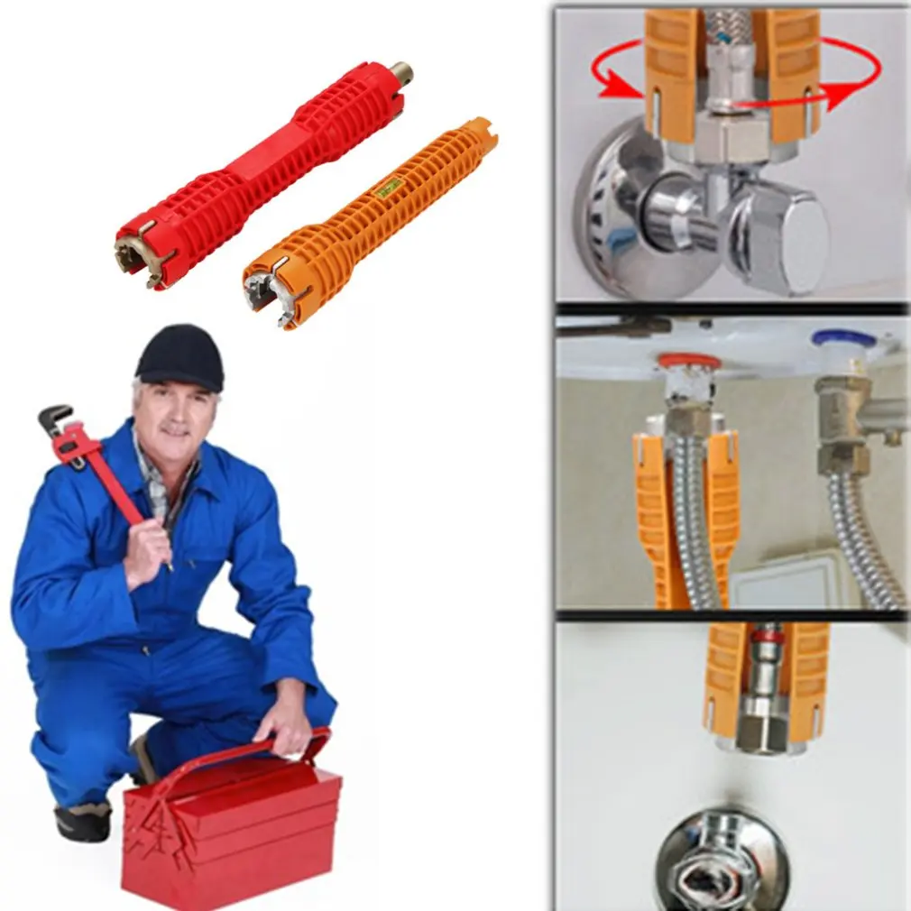 Multi-function Water Pipe Socket Wrench Water Pipe Wrench Sink / Faucet Socket Wrench Aluminum Portable