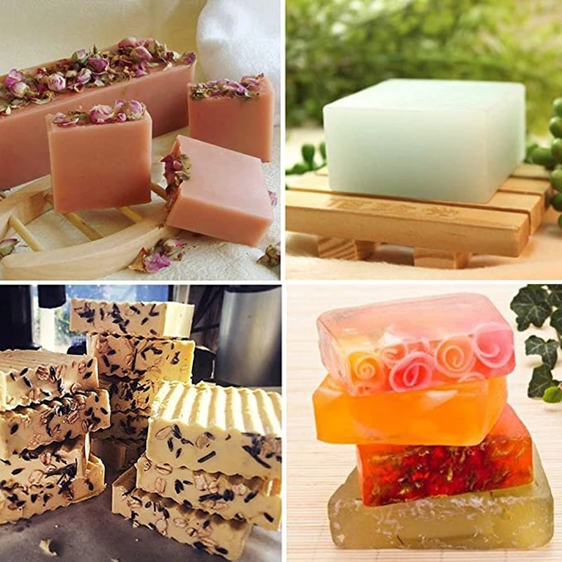 Wooden Soap Loaf Cutter Mold and Soap Cutter Set Rectangle Silicone Mold with Box Straight and Wavy s