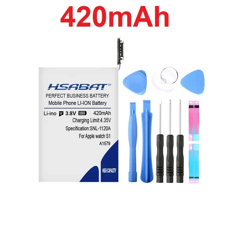 for Series 1 42mm HSABAT 460 мА/ч, Батарея для наручных часов Apple watch, A1578 A1760 A1761 A1579 Series 1 Series 2 38 мм 42 мм Series1 Series2 - Цвет: for Series 1 42mm