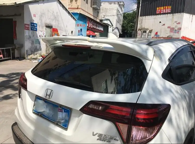 

High quality ABS Paint Car Rear Trunk Lip Spoiler Wing Fits For Honda VEZEL HRV HR-V 2014 2015 2016 2017 2018