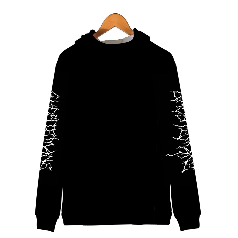Металлический рэп стиль Ghostemane World Tour Rock Music логотип 3d принт молния толстовка с капюшоном Мужская/женская повседневная одежда на молнии