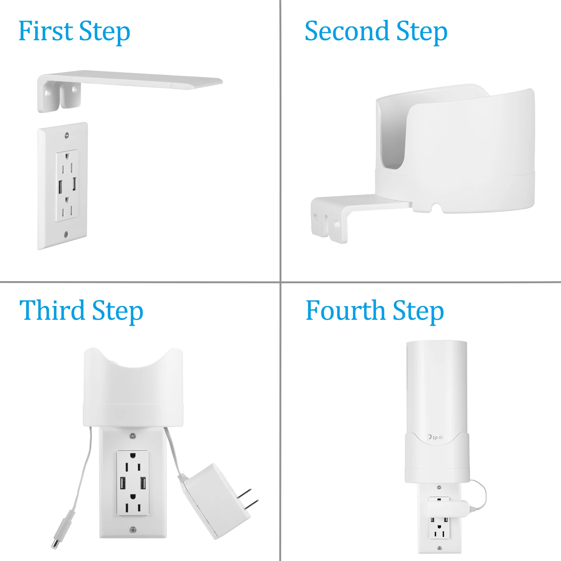 stanstar suporte de montagem na parede para deco toda casa malha sistema suporte com gestão do cabo