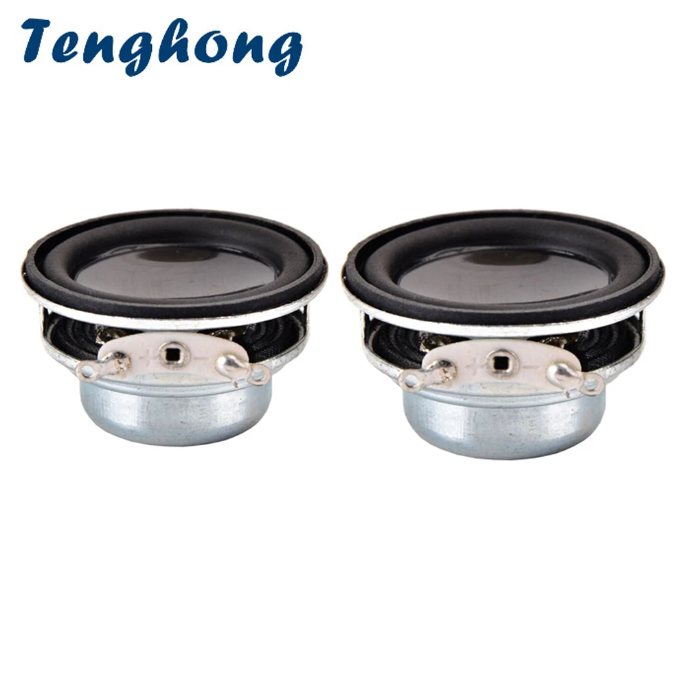 

Tenghong 2pcs 36MM Mini Audio Speaker 4Ohm 3W Portable Full Frequency Speaker Unit 16 Core Rubber Edge NdFeB Magnet Loudspeakers