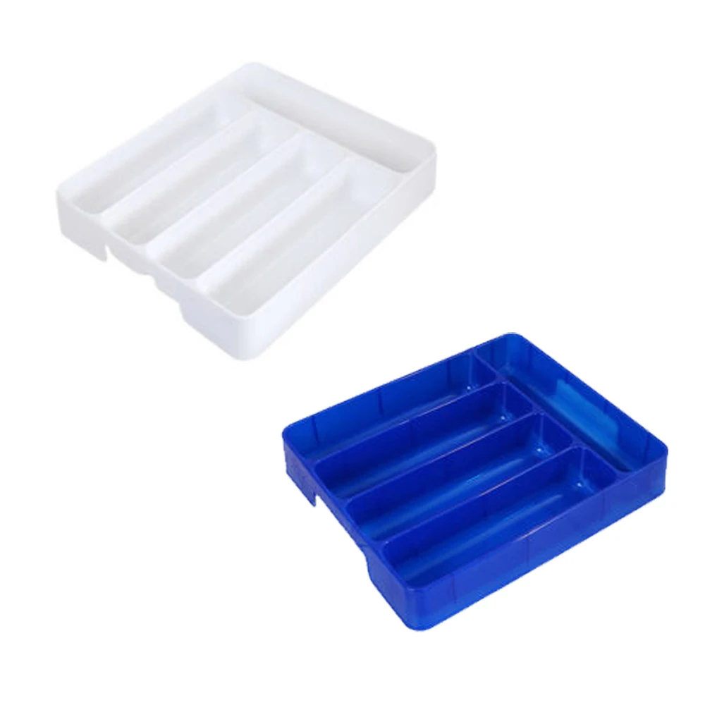 Eco-Friendly Cutlery Organizer Box Kitchen Drawer Organizer Separation Finishing Storage Box PP Kitchen Spoon Knife Cutlery Tray