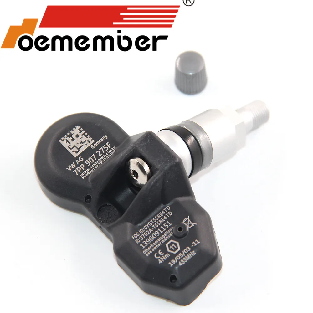 4 шт. 7PP907275F датчик давления в автомобильных шинах TPMS системный датчик для au-di A4 A6 A8 Q7 R8 для Volkswagen 433 МГц