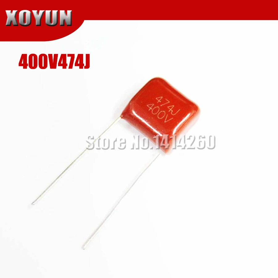 10 шт. CBB 400V474J 474J 400 В шаг мм полипропиленовый пленочный конденсатор | Электронные