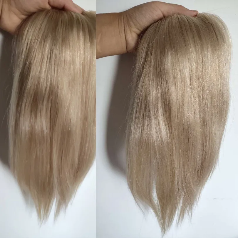 Белый женский парик пепельного цвета блонд человеческие волосы фигурки жениха и