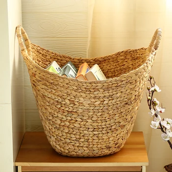 

Straw Clothes Storage Basket Boat Storage Basket Large Laundry Storage Basket Woven Clothes Storage Basket