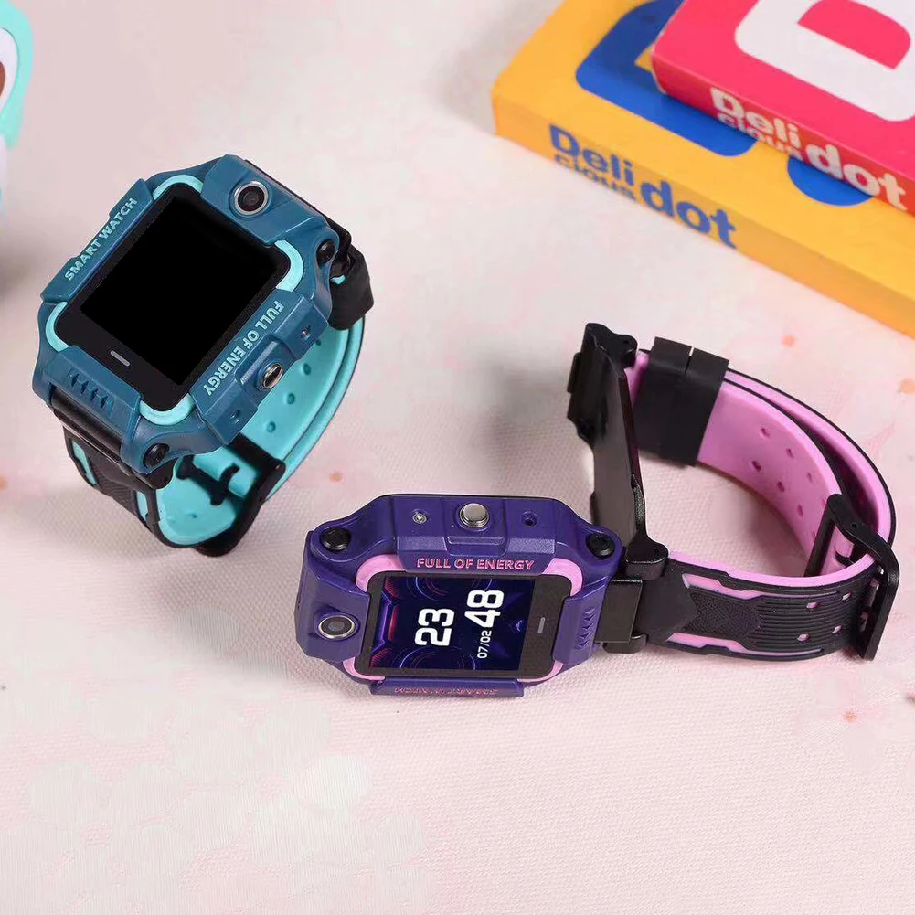  Neue Stil Dual Kamera SIM Karte GPS Smart Uhr mit GSM Touchscreen GPRS LBS Tracker SOS für Junge Mä