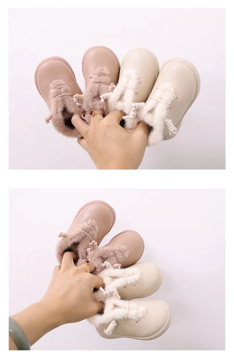 Children's Shoes Baby Toddler Cotton Shoes 1-3 Years Old Snow Boots Warm Cotton Shoes