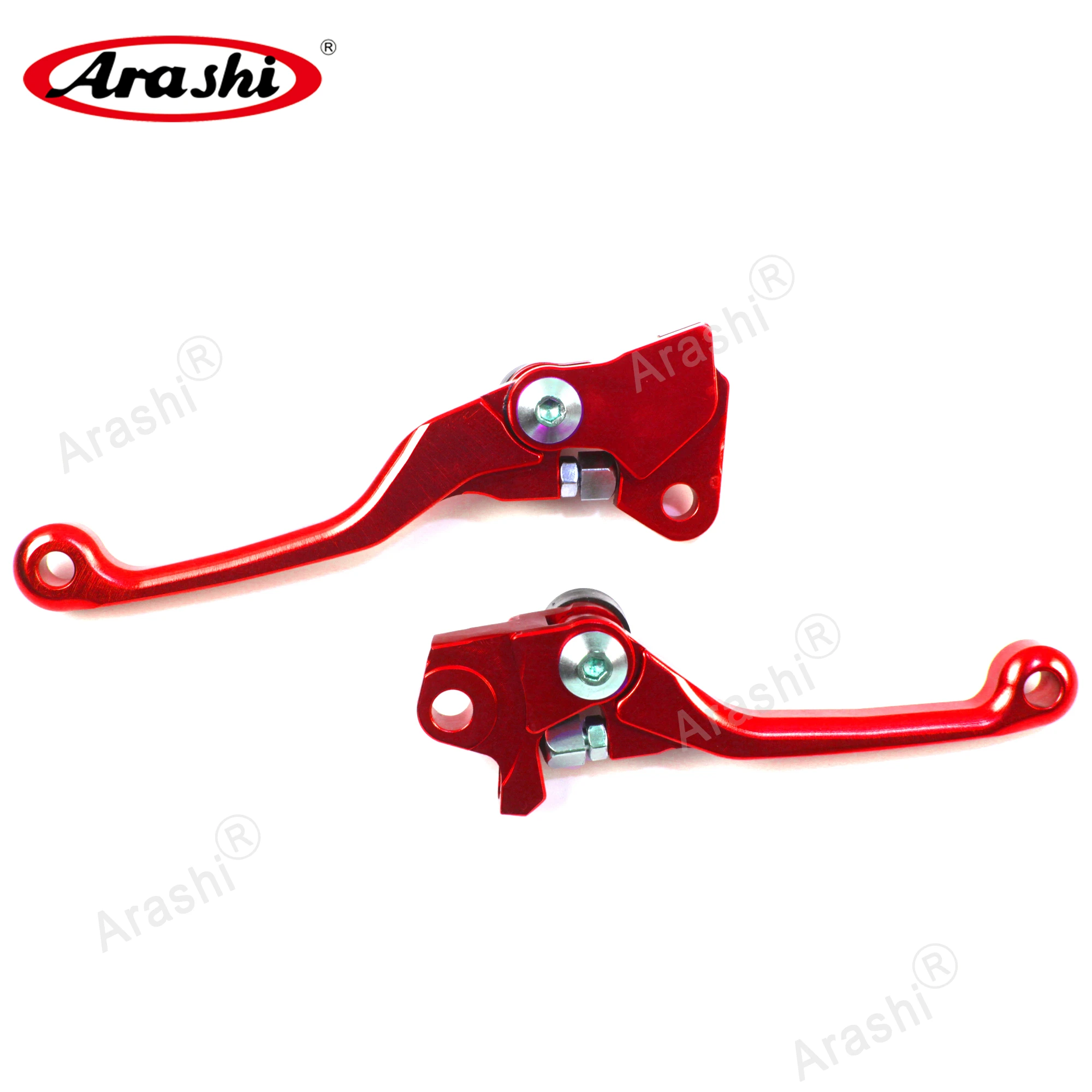 Араши для KAWASAKI KXF 250 450 2013- рукоятка тормоза ЧПУ сцепные рычаги рычаг ручного тормоза KXF250 KXF450 - Цвет: Красный