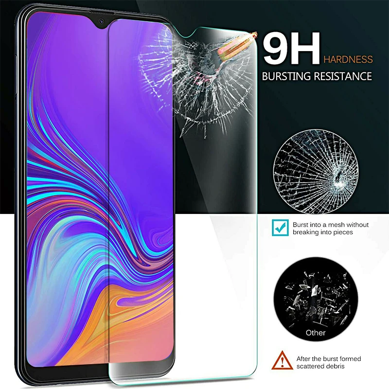 9H Tempered Glass Screen Protector Film Case For Samsung Galaxy A70 A50 A30 A71 A51 A10e A20e A20 A10 A2 Core A10s A20s A40 A60