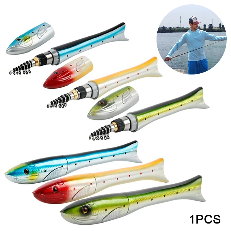 Portable Fishing Accessories Outdoor Fisheries 1.6m Carbon Pond Lake Sea Fishing Gear Fishing Rod Fishing Pole Practical