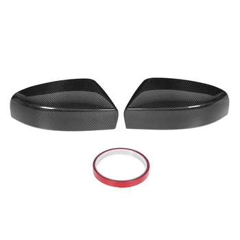 

Pair Dry Carbon Fiber Rearview Reversing Mirror Cover Trim Fit for Maserati Quattroporte/Ghibli 2017-2020 Rearview Mirror Shell