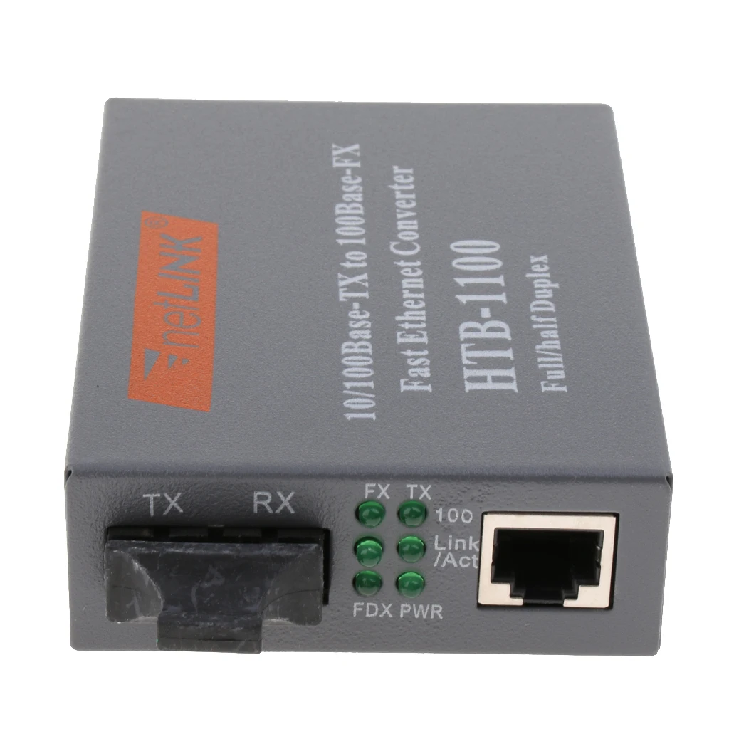 Внешний Ethernet медиа конвертер многомодовый двойной SC оптический Волоконно-оптический приемопередатчик, 100 Мбит/с