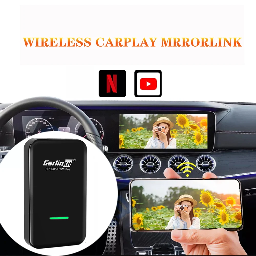 Carlinkit CarPlay Wireless Dongle Activator For Audi Proshe Skoda Benz 
