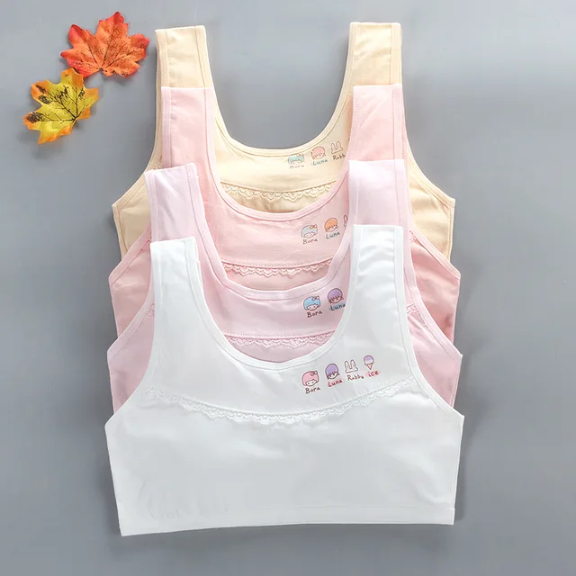 Pure Cotton Girl Vest Style Bra: The Perfect Choice for Junior High School Students