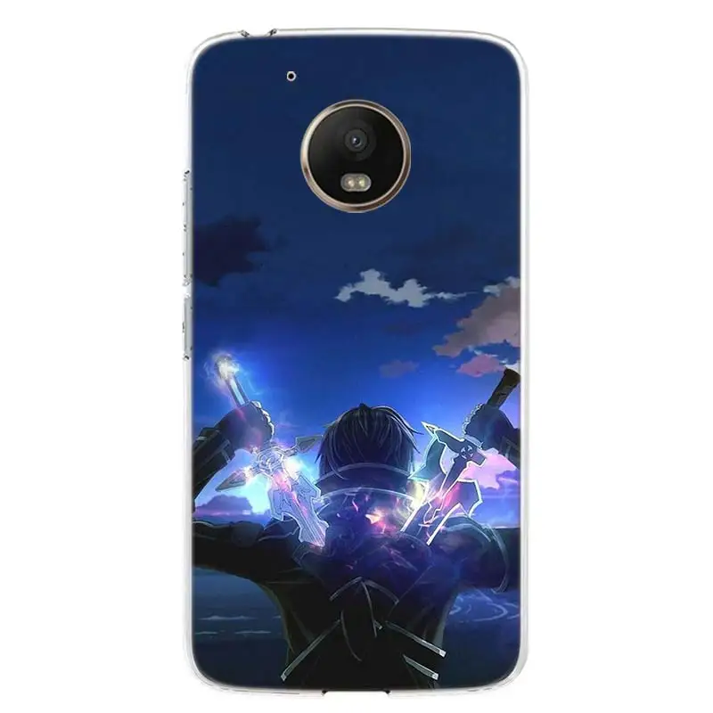 Sword Art Online kiito чехол для телефона для Motorola Moto G7 G6 G5S G5 E4 Plus G4 E5 Play power EU Подарочный чехол с рисунком
