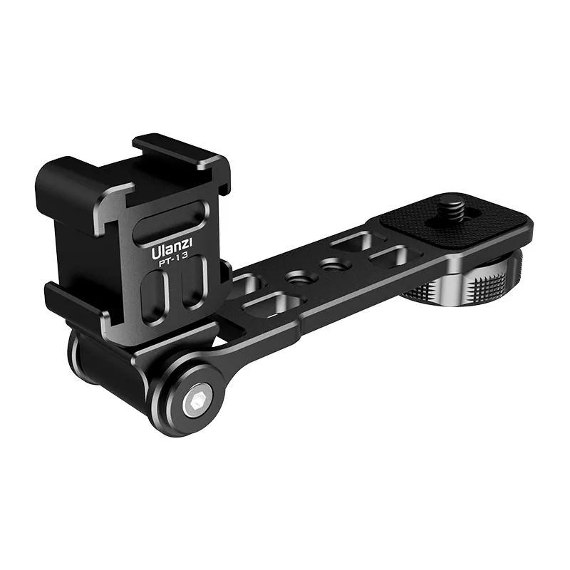 Ulanzi PT-13 Extend Triple Cold Shoe Bracket Mount Plate Gimbal Accessories Smartphone SLR Camera Vlog Plate for Osmo Sony