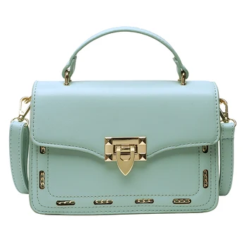 

Luxury Brand Solid Color PU Leather Crossbody Bags For Women 2020 New Lady Travel Handbags And Bags Female Samll Falp Tote Bag