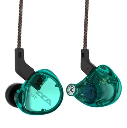 No Mic Модернизированный кабель CCA C04 1BA+ 1DD Mix Driver Hybrid In Ear наушник HIFI DJ монитор для бега спортивная гарнитура вкладыши с съемным 2P - Цвет: No Mic