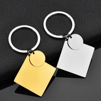 

Custom Lettering Lucky Charm Date Number Name Keyring Keychain Simple Car Pet Key chains Holder Keyfob Accessories Gift