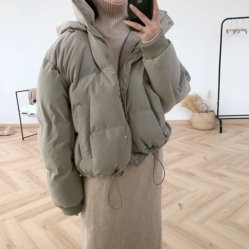 CamKemsey Boyfriends, большие размеры, зимние пальто для женщин, уплотненные, теплые, с хлопковой подкладкой, с капюшоном, зимние парки, куртки, женская верхняя одежда