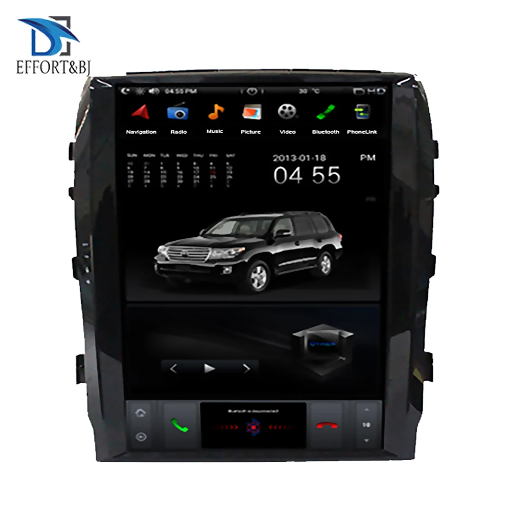 Car GPS Navigation Tesla Style Multimedia Player ​For TOYOTA LAND CRUISER LC200 2008-2015 VXR High Level Auto Radio Stereo | Автомобили