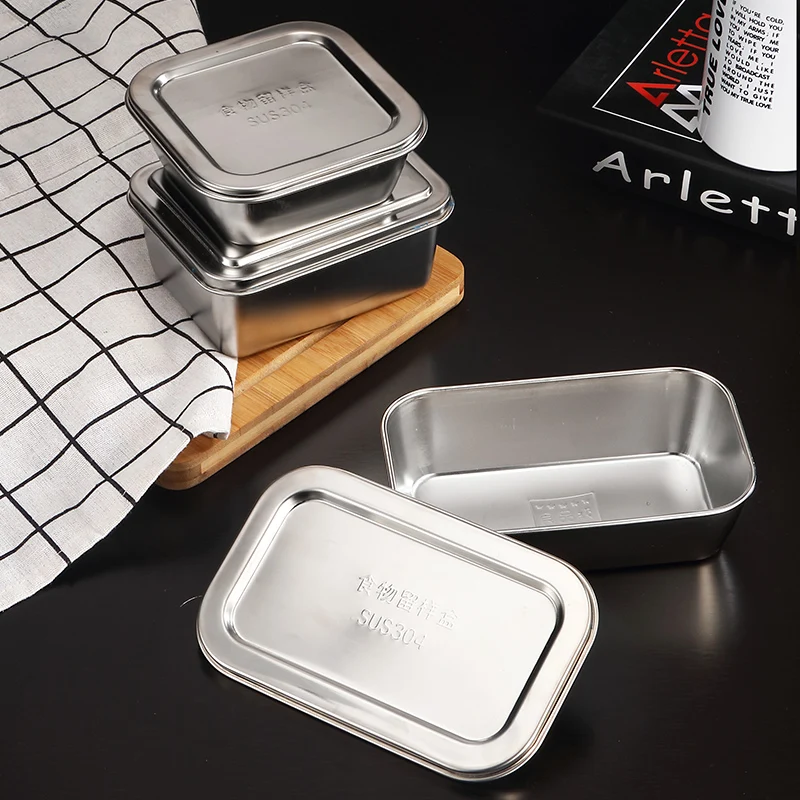 Оригинальная коробка для обеда для детский пищевой контейнер Bento Box 304 Высший сорт из нержавеющей стали для хранения Тепловая металлическая коробка